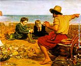 John Everett Millais Canvas Paintings - The Boyhood of Raleigh